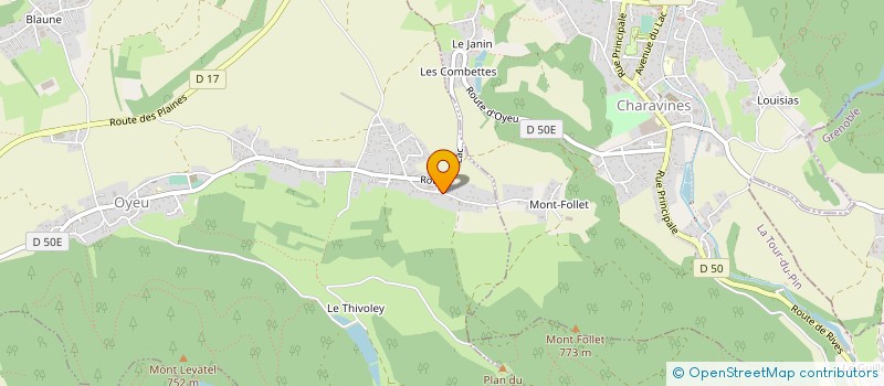 localisation de l'entreprise CLOTURES PIOTIN à OYEU
