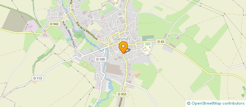 localisation de l'entreprise CLOTURES SANIEZ SUD EST à SOLESMES