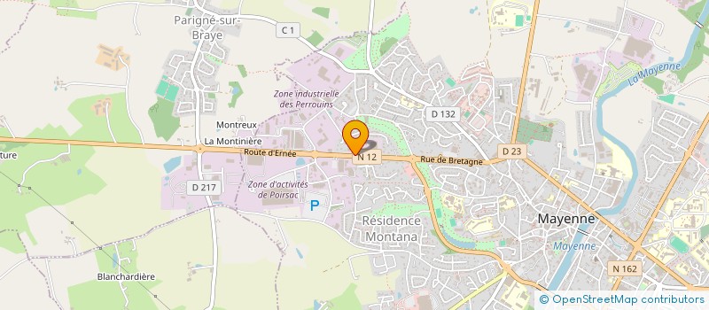 localisation de l'entreprise CLOUARD HOLDING à MAYENNE