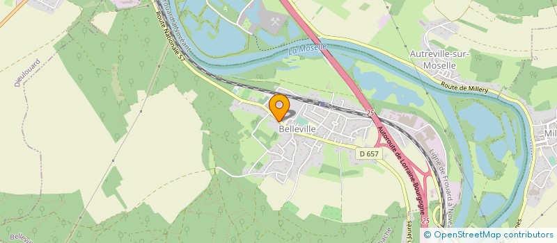 localisation de l'entreprise CLOUD EST  BELLEVILLE