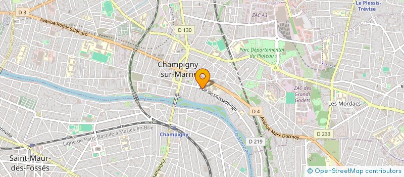 localisation de l'entreprise CLOUD IMPACT  CHAMPIGNY-SUR-MARNE