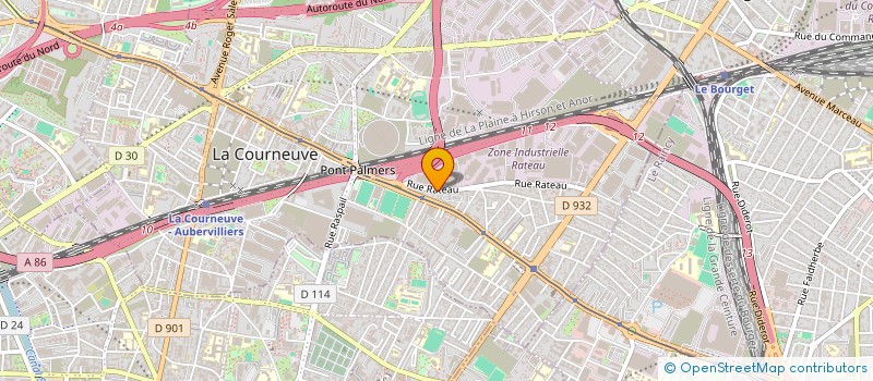 localisation de l'entreprise CLOUD NETWORK à LA COURNEUVE
