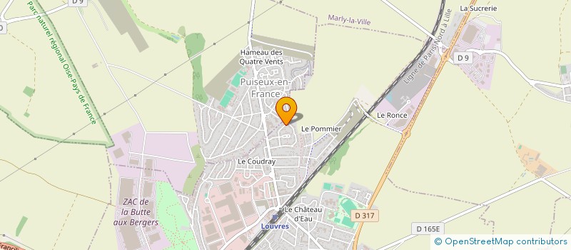 localisation de l'entreprise CLOUDCRAFT  LOUVRES