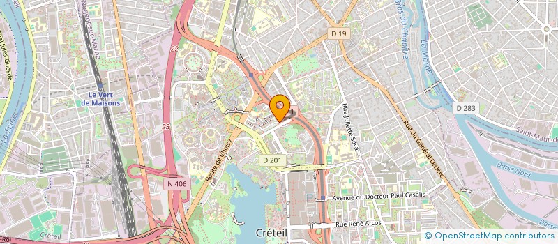 localisation de l'entreprise CLOUDFIT  CRETEIL