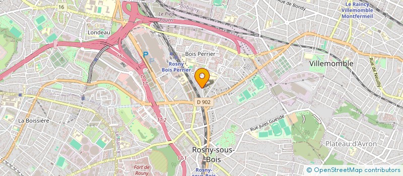 localisation de l'entreprise CLOUDIT CONSULTING à ROSNY-SOUS-BOIS