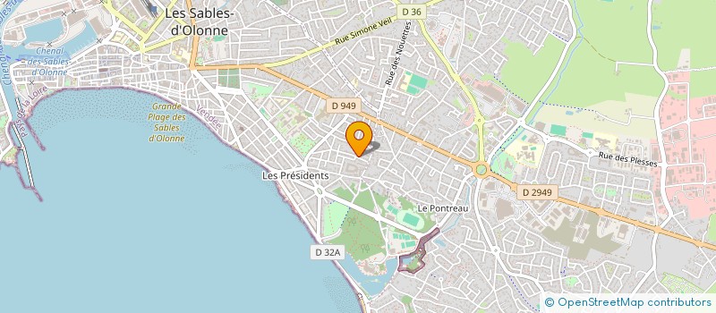 localisation de l'entreprise CLOUDITECHNOLOGIES.COM à LES SABLES D'OLONNE