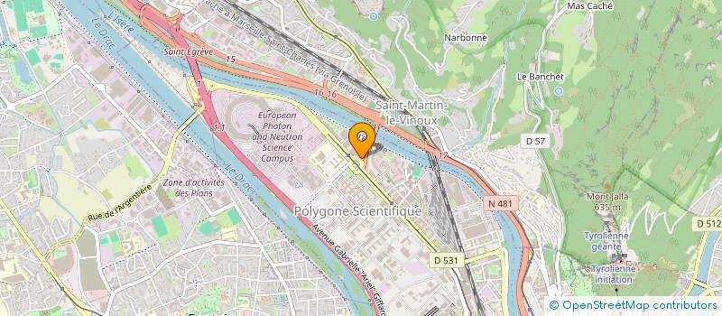 localisation de l'entreprise CLOUDITY à GRENOBLE