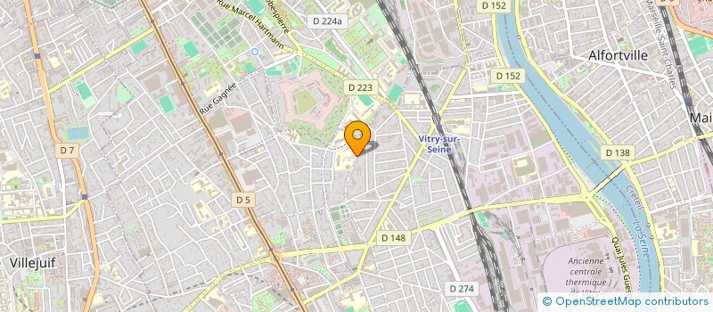 localisation de l'entreprise CLOUDIUM à VITRY-SUR-SEINE