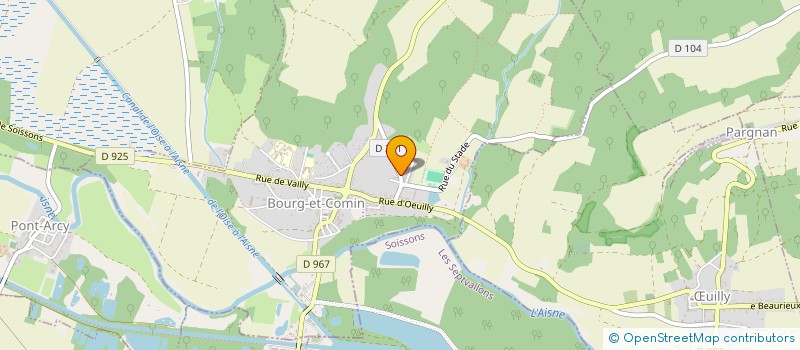 localisation de l'entreprise CLOUET  BOURG-ET-COMIN