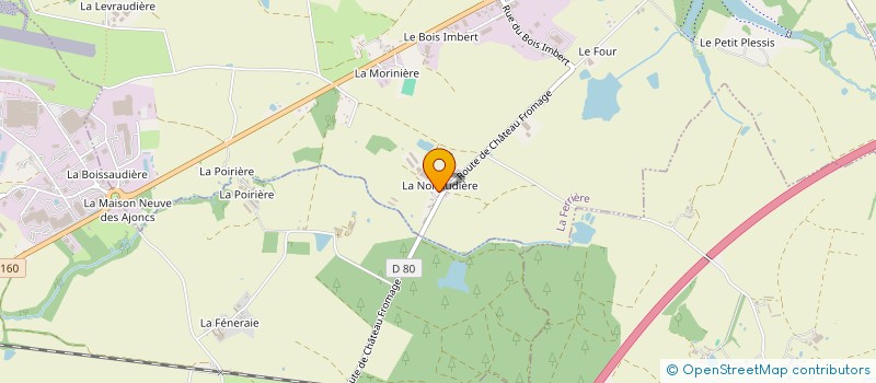 localisation de l'entreprise CLOUET/JAUD à LA FERRIERE