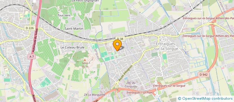 localisation de l'entreprise CLOUPET SERVICES REPARATIONS  ENTRAIGUES-SUR-LA-SORGUE