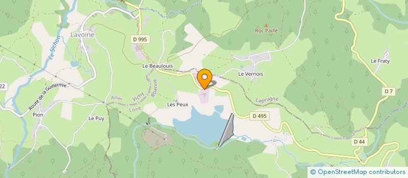 localisation de l'entreprise CLOUX ET FILS à SAINT-PRIEST-LA-PRUGNE