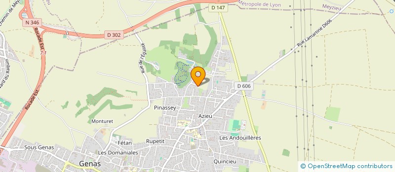 localisation de l'entreprise CLOUZAUD PUSIGNAN  GENAS