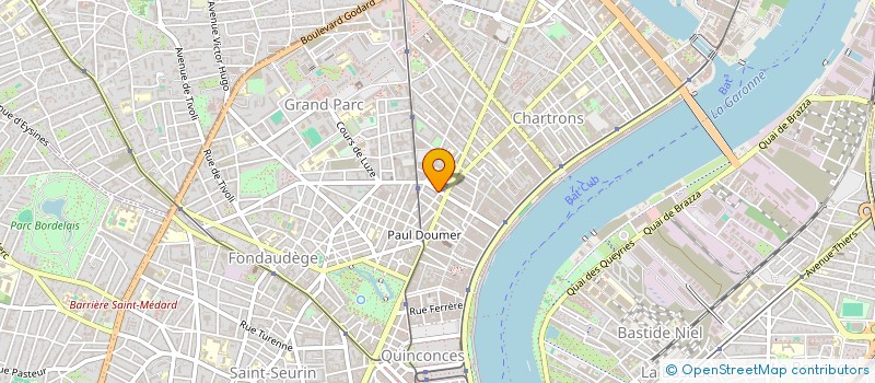 localisation de l'entreprise CLOUZET INDUSTRIE à BORDEAUX