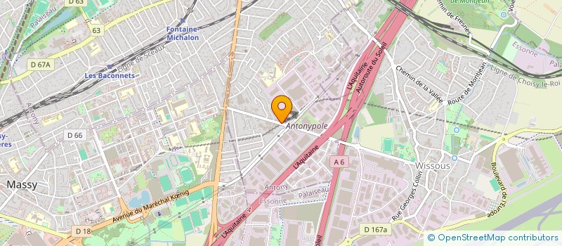 localisation de l'entreprise CLOVEST à ANTONY