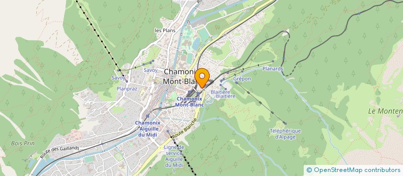 localisation de l'entreprise CLOVIC à CHAMONIX-MONT-BLANC