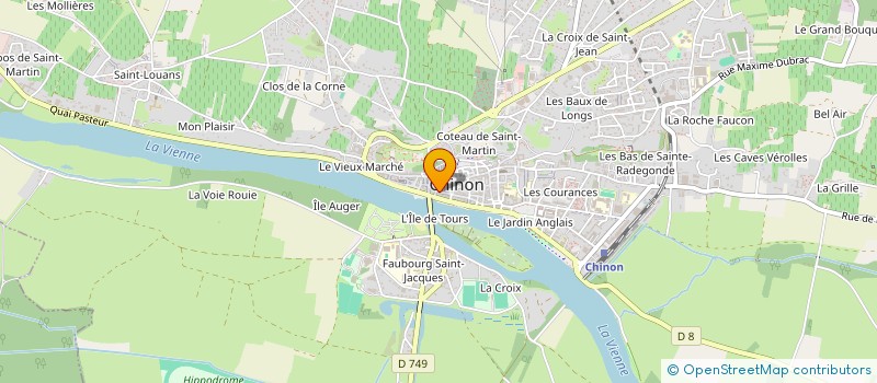 localisation de l'entreprise CLOVIE FLEURS AND CO  CHINON