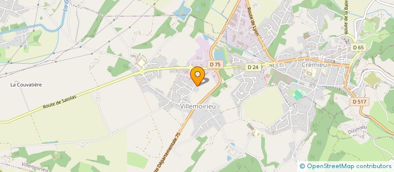 localisation de l'entreprise CLOVIS  VILLEMOIRIEU