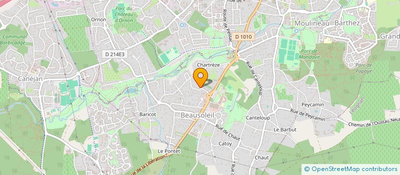 localisation de l'entreprise CLOWN SERVICE FRANCE  GRADIGNAN