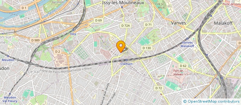 localisation de l'entreprise CLOWNESSENCE à ISSY-LES-MOULINEAUX