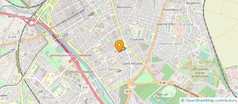 localisation de l'entreprise CLOWNS DE COEUR  REIMS