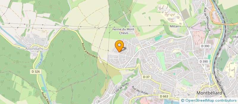 localisation de l'entreprise CLOWNS DE LA CHIFFOGNE à MONTBELIARD