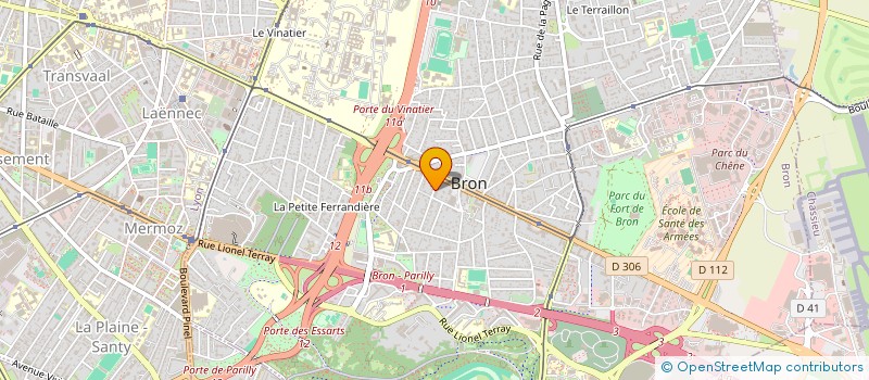 localisation de l'entreprise CLOWNS TISSEUSES ET CIE à BRON