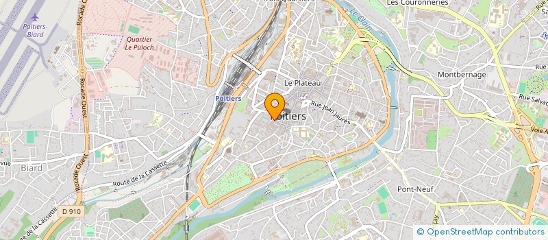 localisation de l'entreprise CLOWNS Z'HOPITAUX ANTENNE DE LA VIENNE à POITIERS