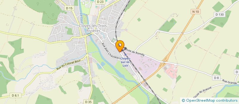 localisation de l'entreprise CLOYES HANDBALL (CHB) à CLOYES-LES-TROIS-RIVIERES