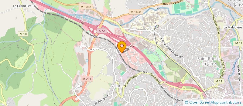 localisation de l'entreprise CLP  VILLARS