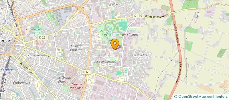 localisation de l'entreprise CLP.COM à VALENCE