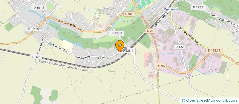 localisation de l'entreprise CLP DISTRIBUTION à HANCHES