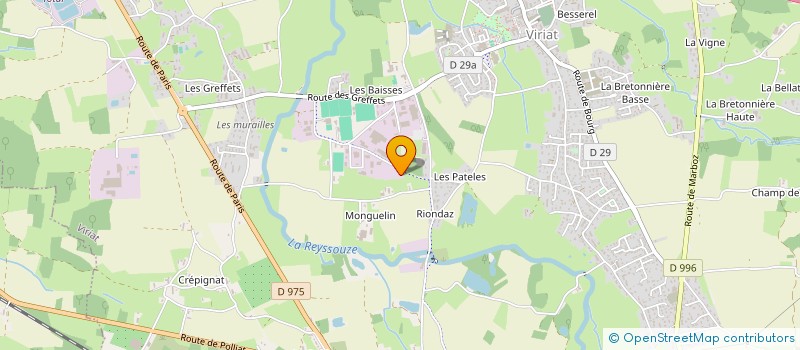 localisation de l'entreprise CLP GESTION  VIRIAT