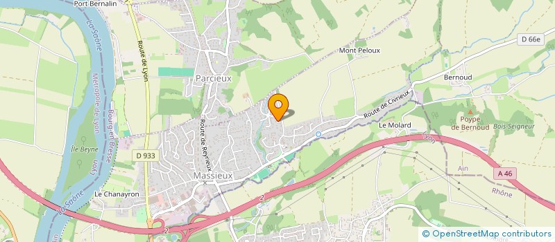 localisation de l'entreprise CLP INGENIERIE  MASSIEUX