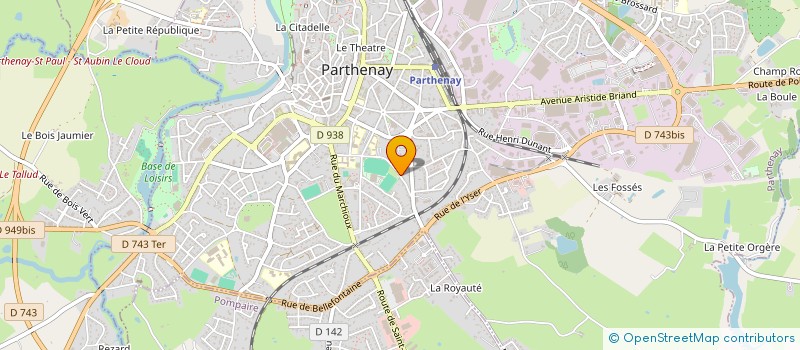 localisation de l'entreprise CLPH IT à PARTHENAY