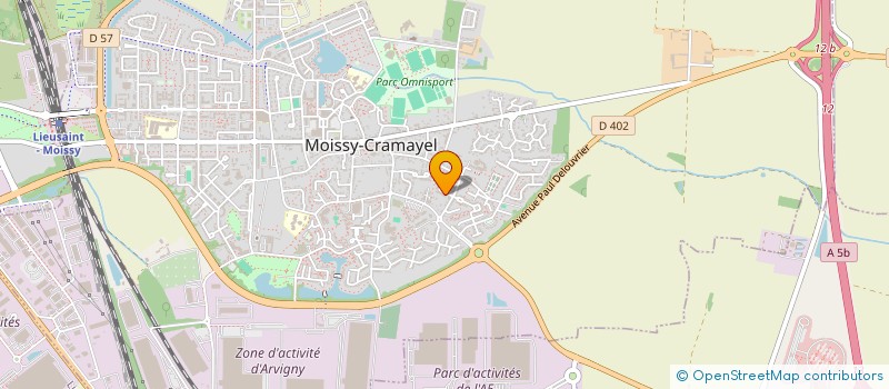 localisation de l'entreprise CLPI à MOISSY-CRAMAYEL