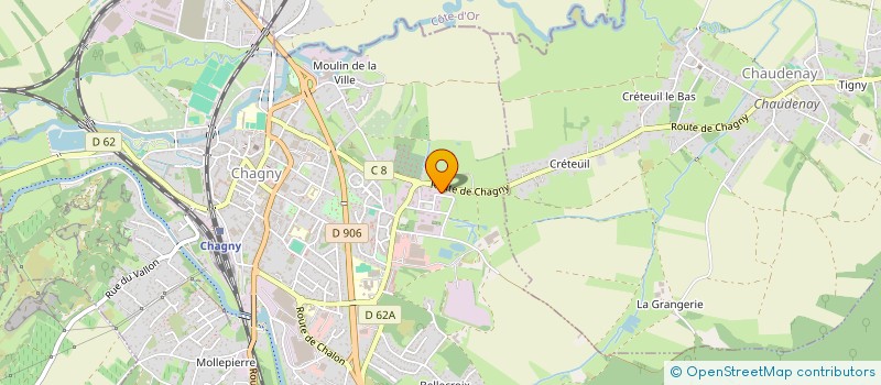 localisation de l'entreprise CLPR  CHAGNY