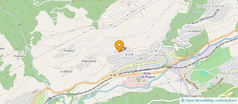 localisation de l'entreprise CLPS  AIME-LA-PLAGNE