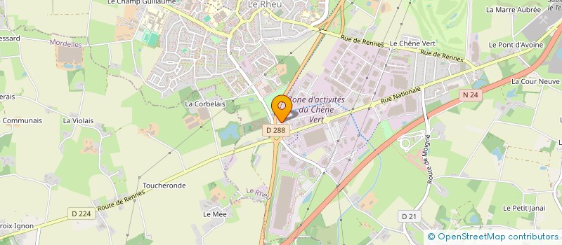 localisation de l'entreprise CLPS L ENJEU COMPETENCES  LE RHEU