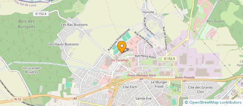 localisation de l'entreprise CLPTEX à DREUX