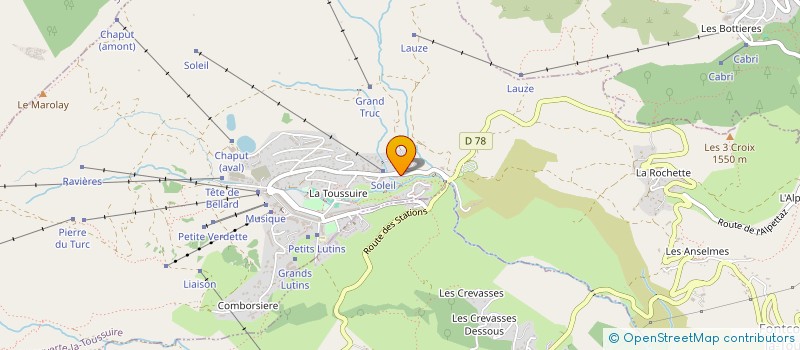 localisation de l'entreprise CLR  FONTCOUVERTE-LA-TOUSSUIRE