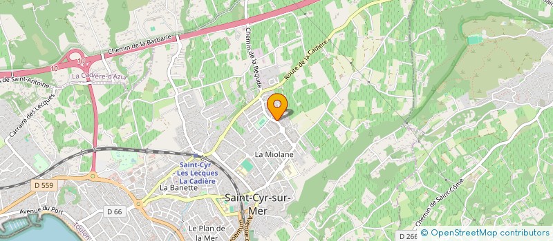 localisation de l'entreprise CLR INVEST à SAINT-CYR-SUR-MER