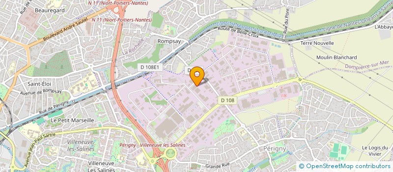 localisation de l'entreprise CLR LES MINIMES 1  PERIGNY