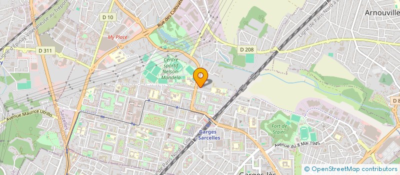 localisation de l'entreprise CLRD IMMO à SARCELLES