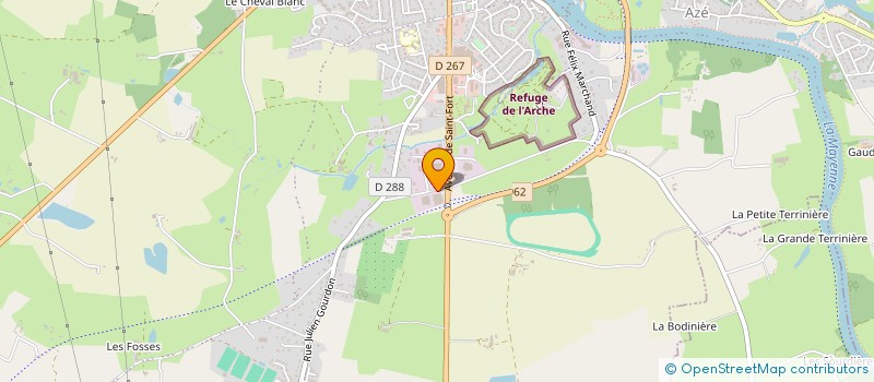 localisation de l'entreprise CLS à CHATEAU-GONTIER-SUR-MAYENNE