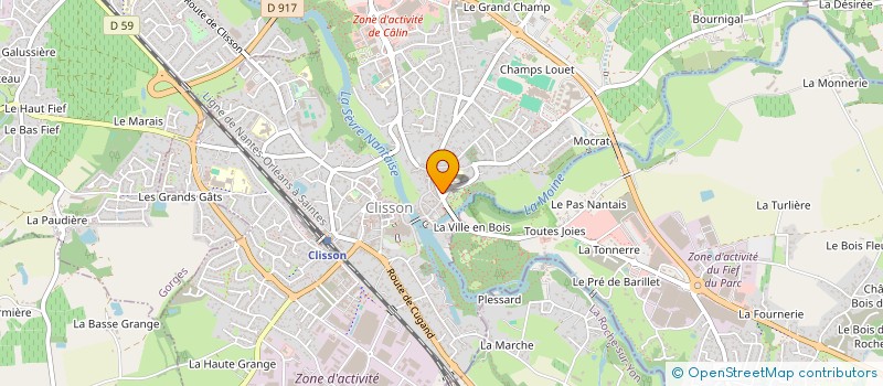 localisation de l'entreprise CLS CONSEIL ATLANTIQUE à CLISSON