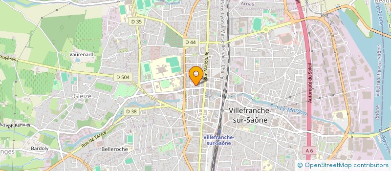 localisation de l'entreprise CLS FINANCE CONSEIL à VILLEFRANCHE-SUR-SAONE