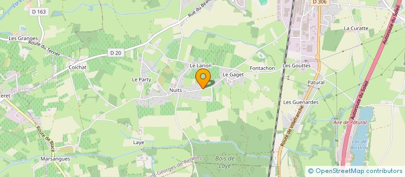 localisation de l'entreprise CLS RESTAURATION  SAINT-GEORGES-DE-RENEINS