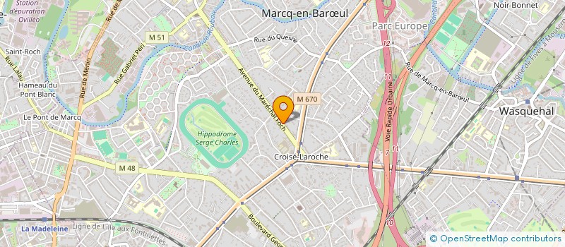 localisation de l'entreprise CLS VOYAGES à MARCQ-EN-BARŒUL