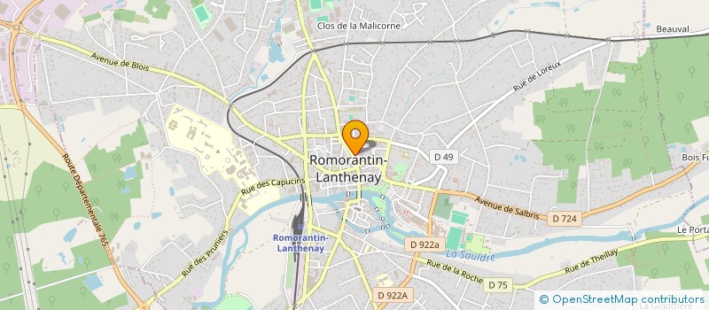 localisation de l'entreprise CLSB  ROMORANTIN-LANTHENAY